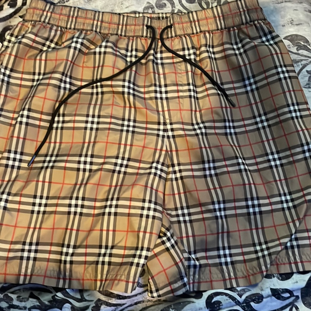 Large sized Burberry England swim shorts. Brand new never worn.